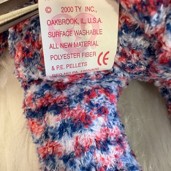 Ty Multicolor Plush Bear USA 🇺🇸 - Picture 2 of 5